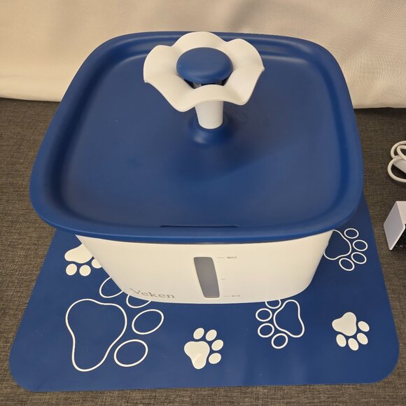 Veken Pet Drinking Water Fountain (95oz w/Blue Night Light Switch) Automatic - Picture 5 of 14